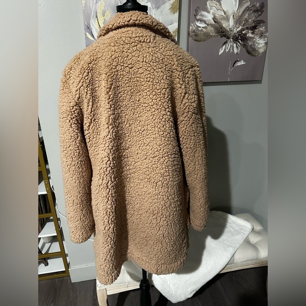 Love Tree Plush Camel Teddy Bear Coat Jacket size Small - Picture 4 of 6
